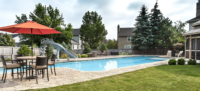 Family-friendly inground swimming pool